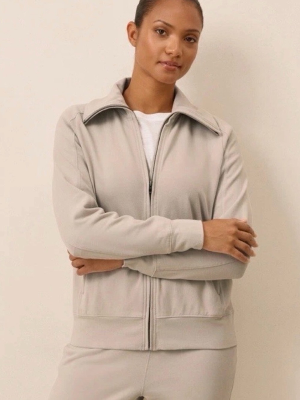 Pact organic cotton Cloudknit Zip-Front Jacket